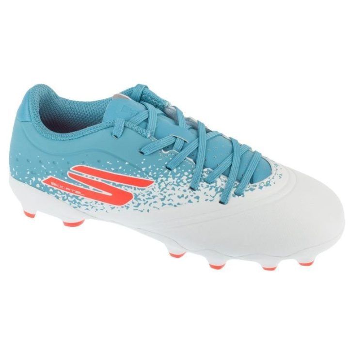 Vaikiški futbolo bateliai natūraliai vejai Skechers Razor 1.5, balti