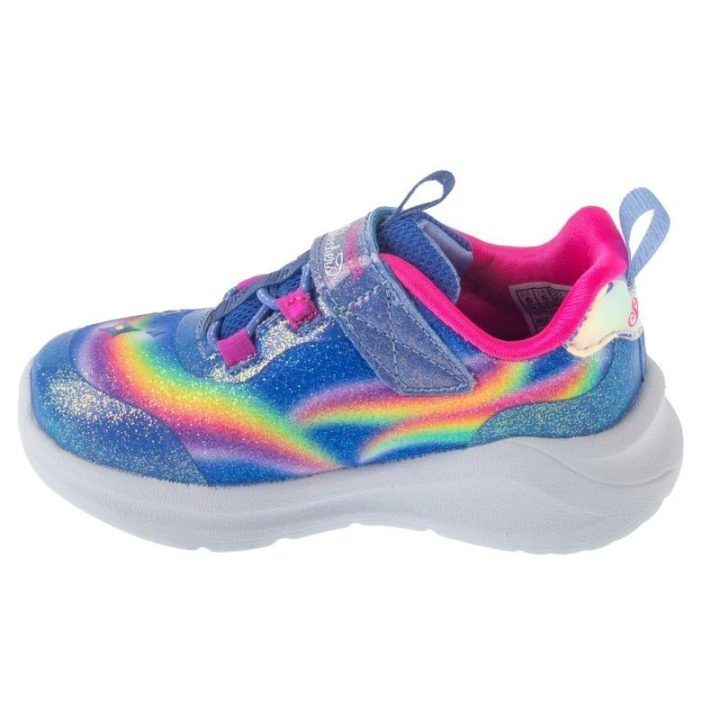 Sportbačiai mergaitėms su vienaragiu Skechers, mėlyni