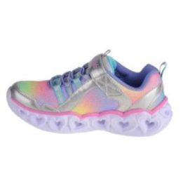 Vaikiški sportbačiai Skechers Heart Lights-Rainbow Lux, pilki