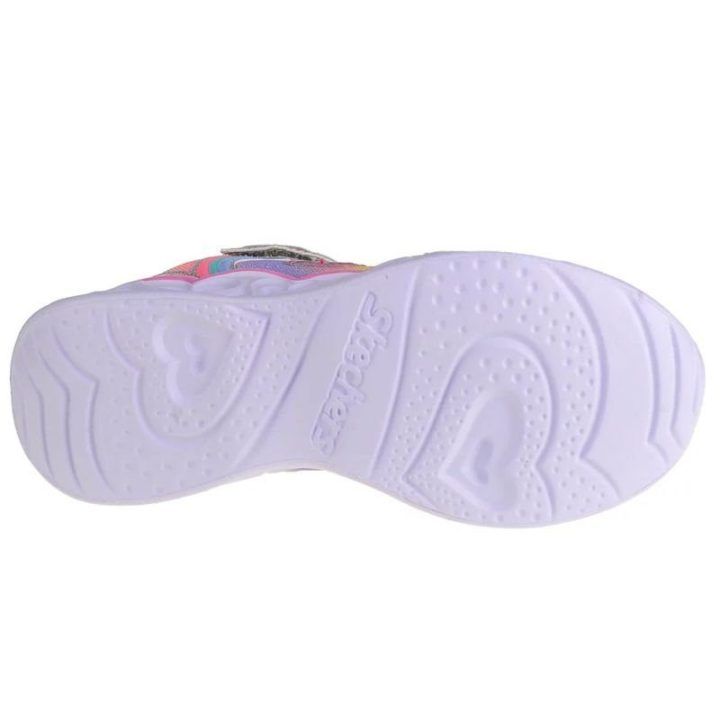 Vaikiški sportbačiai Skechers Heart Lights-Rainbow Lux, pilki