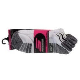 Moteriškos kojinės Skechers Perf Grey Color Pop, 3 poros, baltos