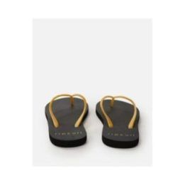 Moteriškos šlepetės per pirštą RIP CURL Glitter, juodos ir aukso spalvos