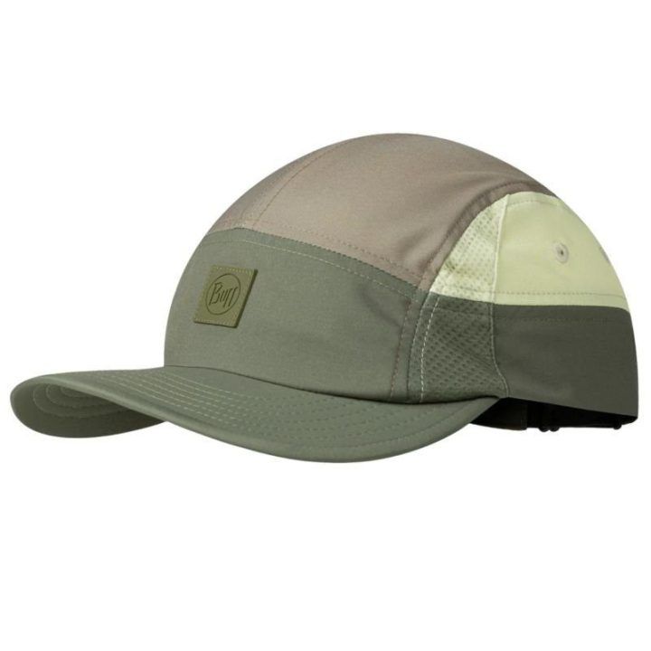 Bėgimo kepurė Buff 5 Panel Go Cap Domus, chaki