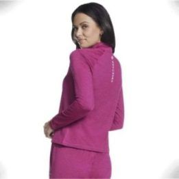 Džemperis su 1/4 užtrauktuku Skechers Skech-Knits Ultra Go, rožinis