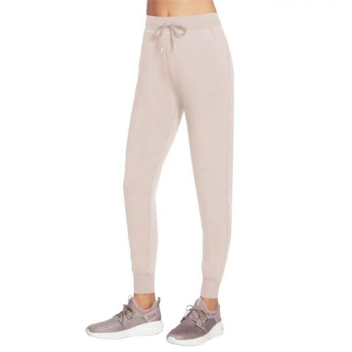 Moteriškos sportinės kelnės su raišteliu Skechers Restful, rožinės