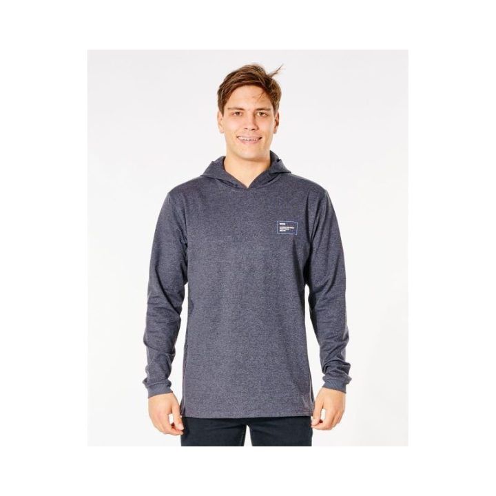 Džemperis su gobtuvu RIP CURL Vaporcool Fusion Hood, juodas