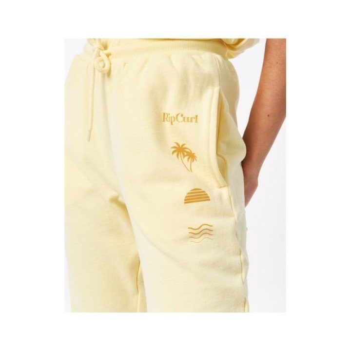Sportinės kelnės Rip Curl Re-Entry Trackpant, šviesiai geltonos