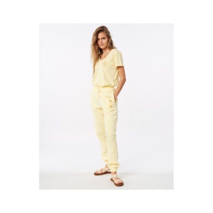 Sportinės kelnės Rip Curl Re-Entry Trackpant, šviesiai geltonos
