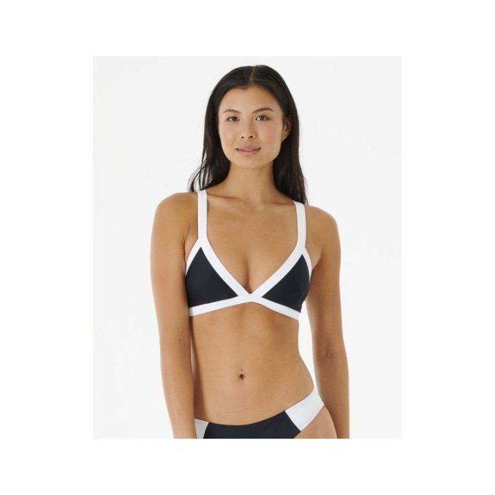 Maudymosi liemenėlė RIP CURL Mirage Colour Block Tri, juoda