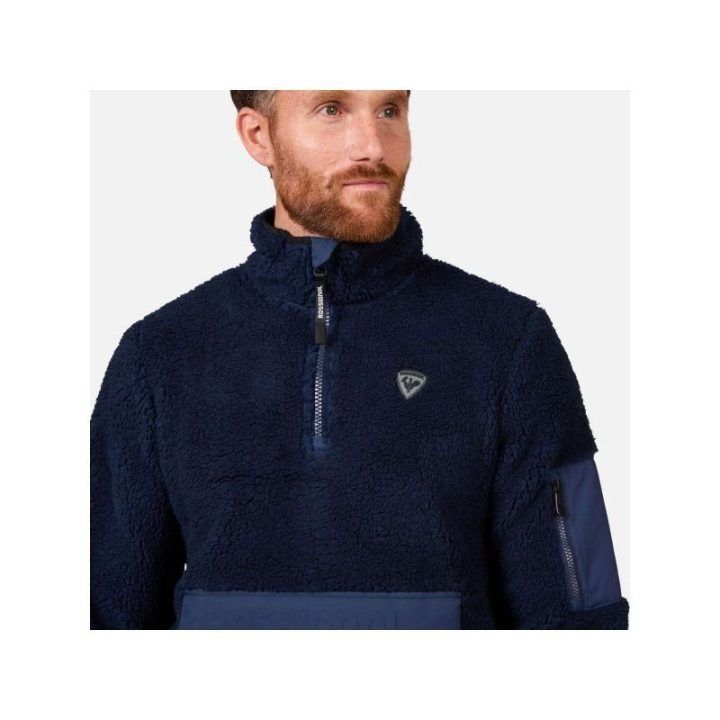 Vyriškas džemperis Rossignol Fleece Anorak, tamsiai mėlynas