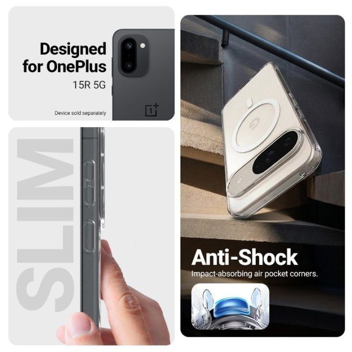 Permatomas dėklas su MagSafe OnePlus 15R, Crong