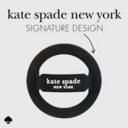 Kate Spade New York magnetinis laikiklis žiedas MagSafe, juodas