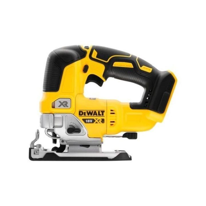 Akumuliatorinis siaurapjūklis DeWALT, 18 V, juodas, geltonas ir sidabrinis