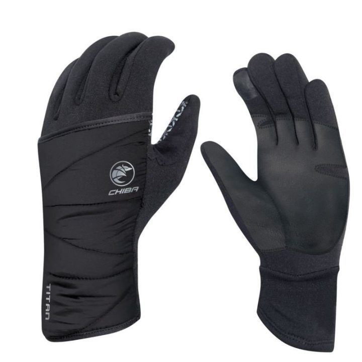 Šiltos pirštinės Chiba Polarfleece Titan, juodos