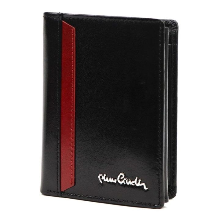 Vyriška natūralios odos piniginė Pierre Cardin YS610 326, juoda