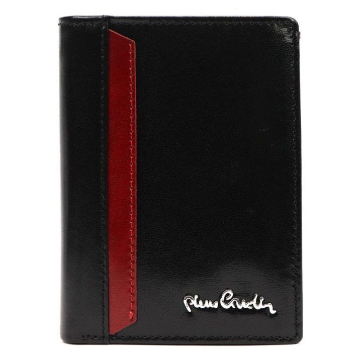 Vyriška natūralios odos piniginė Pierre Cardin YS610 326, juoda