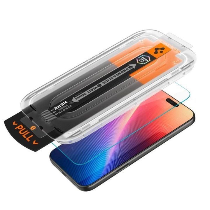 Apsauginis stiklas iPhone 17 Pro Max / 16 Pro Max Spigen Glas.tR EZ Fit Pro