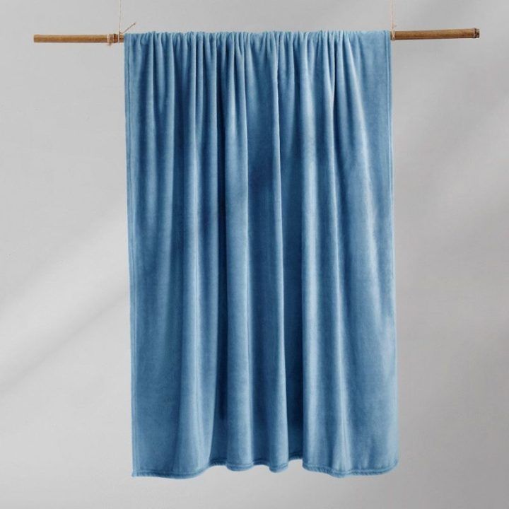 Mikropluošto pledas Restilo Mic 200 × 220 cm, indigo spalvos