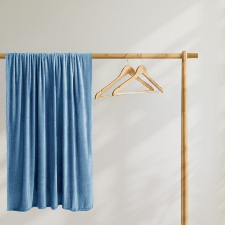 Mikropluošto pledas Restilo Mic 200 × 220 cm, indigo spalvos