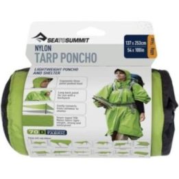 Uniseks neperšlampamas pončas Sea to Summit Tarp Poncho, žalias