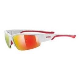 Sportiniai akiniai Uvex Sportstyle 215, balti ir raudoni