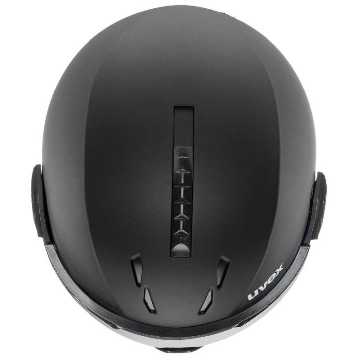 Uniseks slidinėjimo šalmas su skydeliu Uvex Instinct Visor 20, juodas