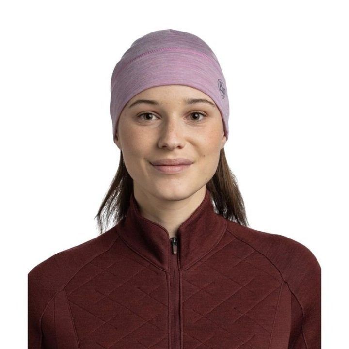 Moteriška merino vilnos kepurė Buff Lightweight, alyvinė