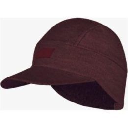 Kepurė su snapeliu BUFF Pack Merino Fleece, bordo