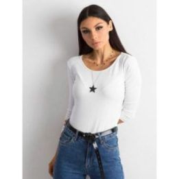 Moteriška medvilninė prigludusi palaidinė Basic Feel Good, balta