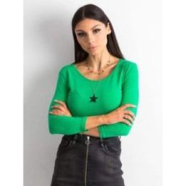 Moteriška prigludusi palaidinė Basic Feel Good, žalia