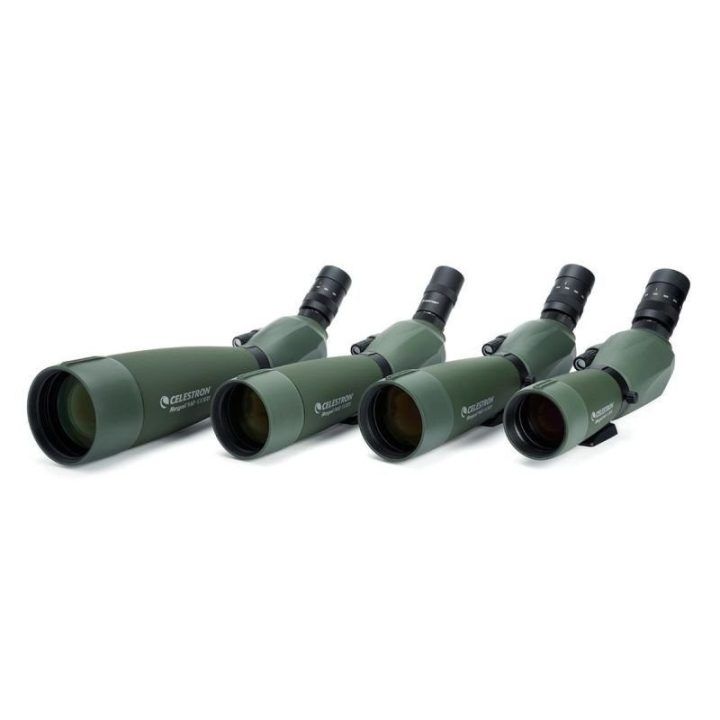 Stebėjimo monoklis Celestron Regal M2 65ED, 16–48×, juodas ir žalias