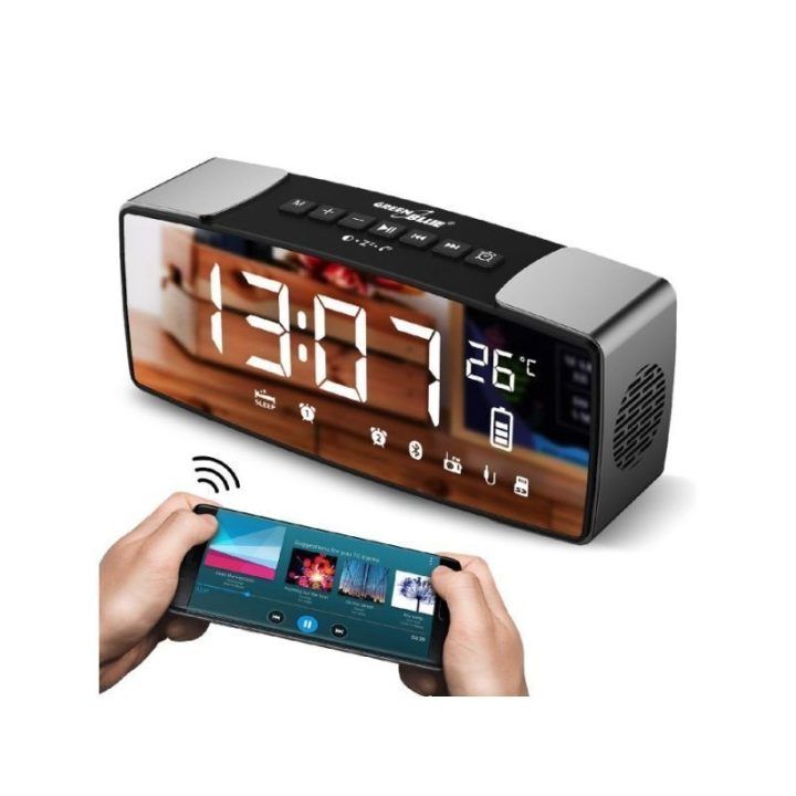 Radijo žadintuvas Bluetooth 4.2 Greenblue, 6 W, 2200 mAh
