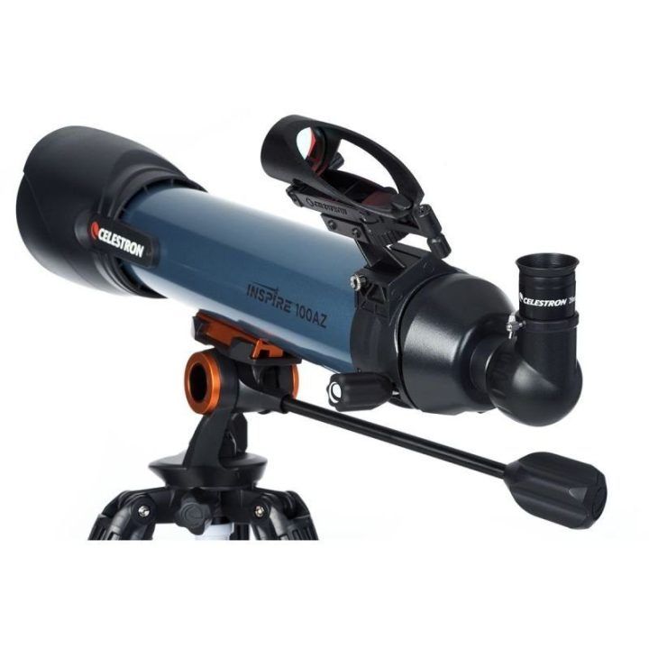 Teleskopas 100 mm Celestron Inspire, juodas ir mėlynas