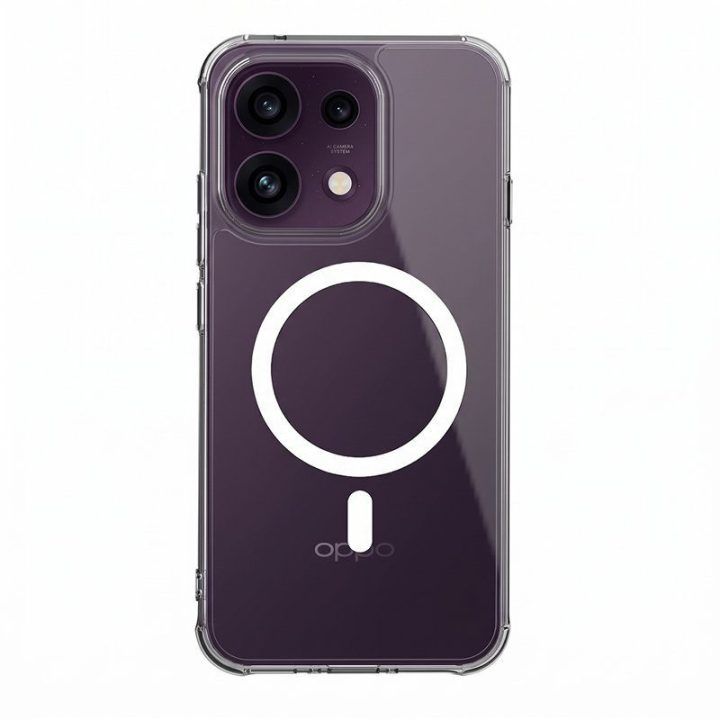 Dėklas OPPO Reno16 F 5G Crong Hybrid Clear Magnetic, skaidrus