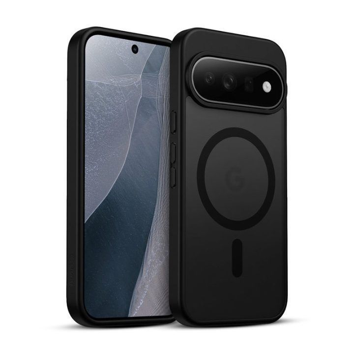 Dėklas Google Pixel 11 Pro XL Crong Hybrid Matte Magnetic, juodas