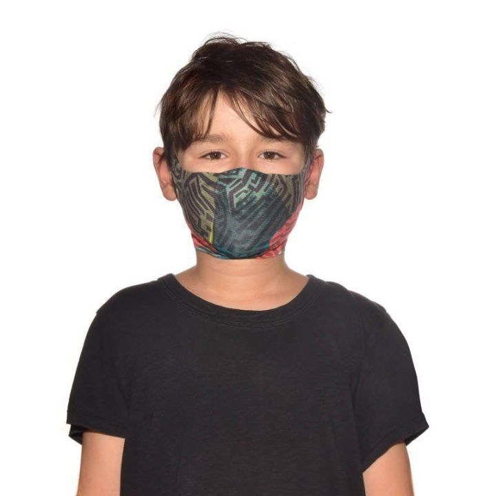 Vaikiška daugkartinė veido kaukė BUFF Filter Mask, žalia
