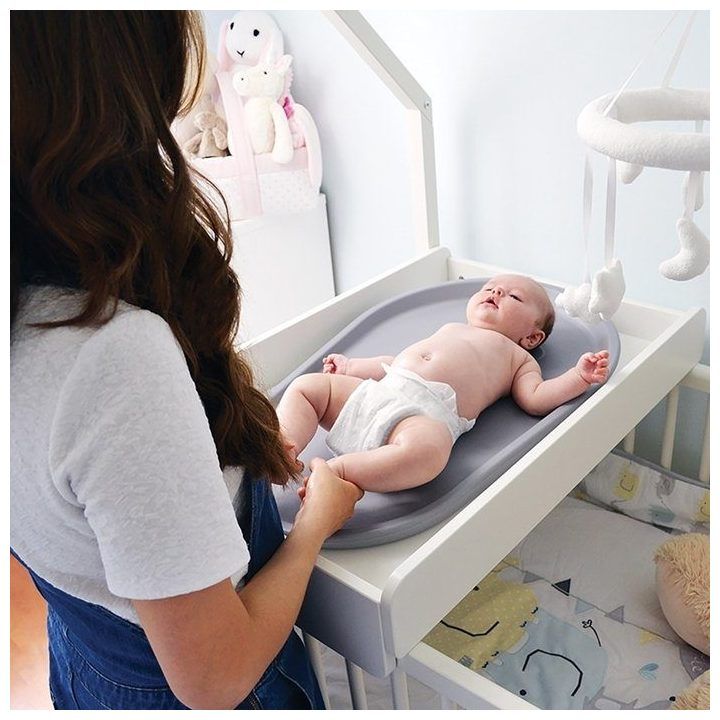 Vaikiškas putplasčio vystymo kilimėlis Shnuggle Squishy, pilkas