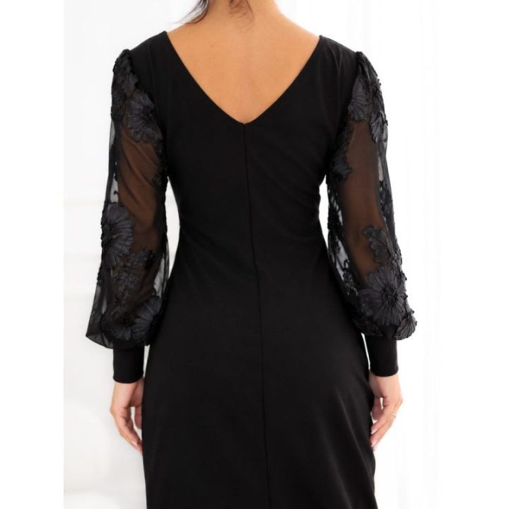 Moteriška pieštuko formos midi suknelė Italy Moda, juoda