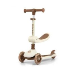Triratis paspirtukas su sėdyne Milly Mally Scooter FUZZY Classic