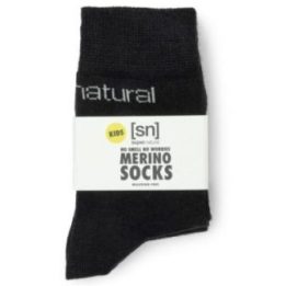 Merino kojinių rinkinys vaikams super.natural, 2 poros, juodos