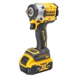 Akumuliatorinis smūginis veržliasukis DeWALT, geltonas
