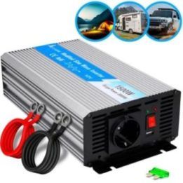 Automobilinis įtampos keitiklis 12 V, 1500 W, modifikuotos sinusoidės