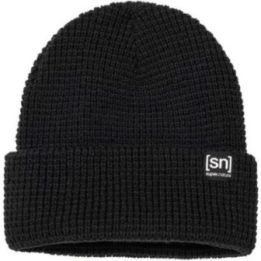 Uniseks megzta merino vilnos kepurė super.natural, juoda