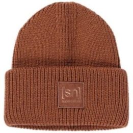 Megzta merino vilnos kepurė Super.Natural Krissini, ruda