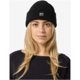 Megzta merino vilnos kepurė Super.Natural, juoda