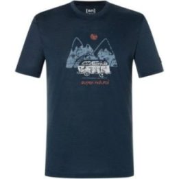 Vyriški merino vilnos marškinėliai super.natural, tamsiai mėlyni