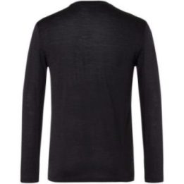 Vyriški merino vilnos marškinėliai Super.Natural 2 Pitch LS, juodi