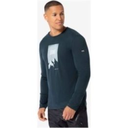 Vyriški merino vilnos marškinėliai Super.Natural 2 Pitch LS, tamsiai mėlyni