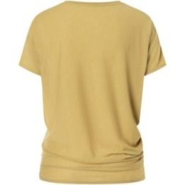 Moteriški asimetriško kirpimo marškinėliai super.natural Yoga Loose Tee, geltoni