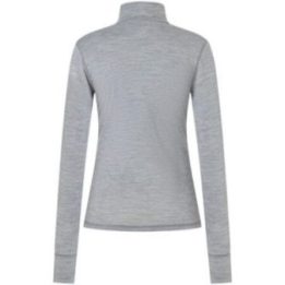 Moteriški termo marškinėliai su 1/4 užtrauktuku super.natural, pilki